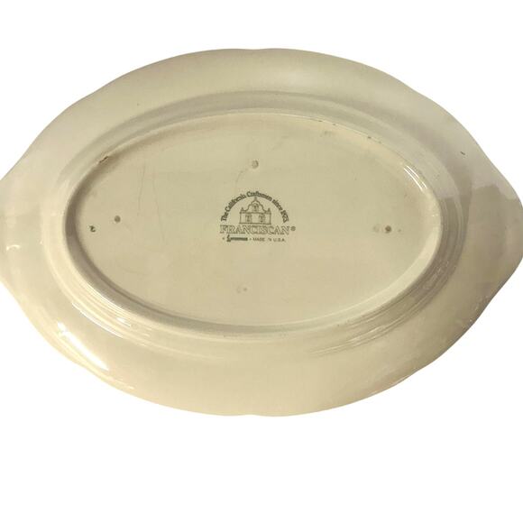 Franciscan Vintage Red Apple USA 12.75" x 9" Oval Serving Platter-Excellent - Picture 4 of 5